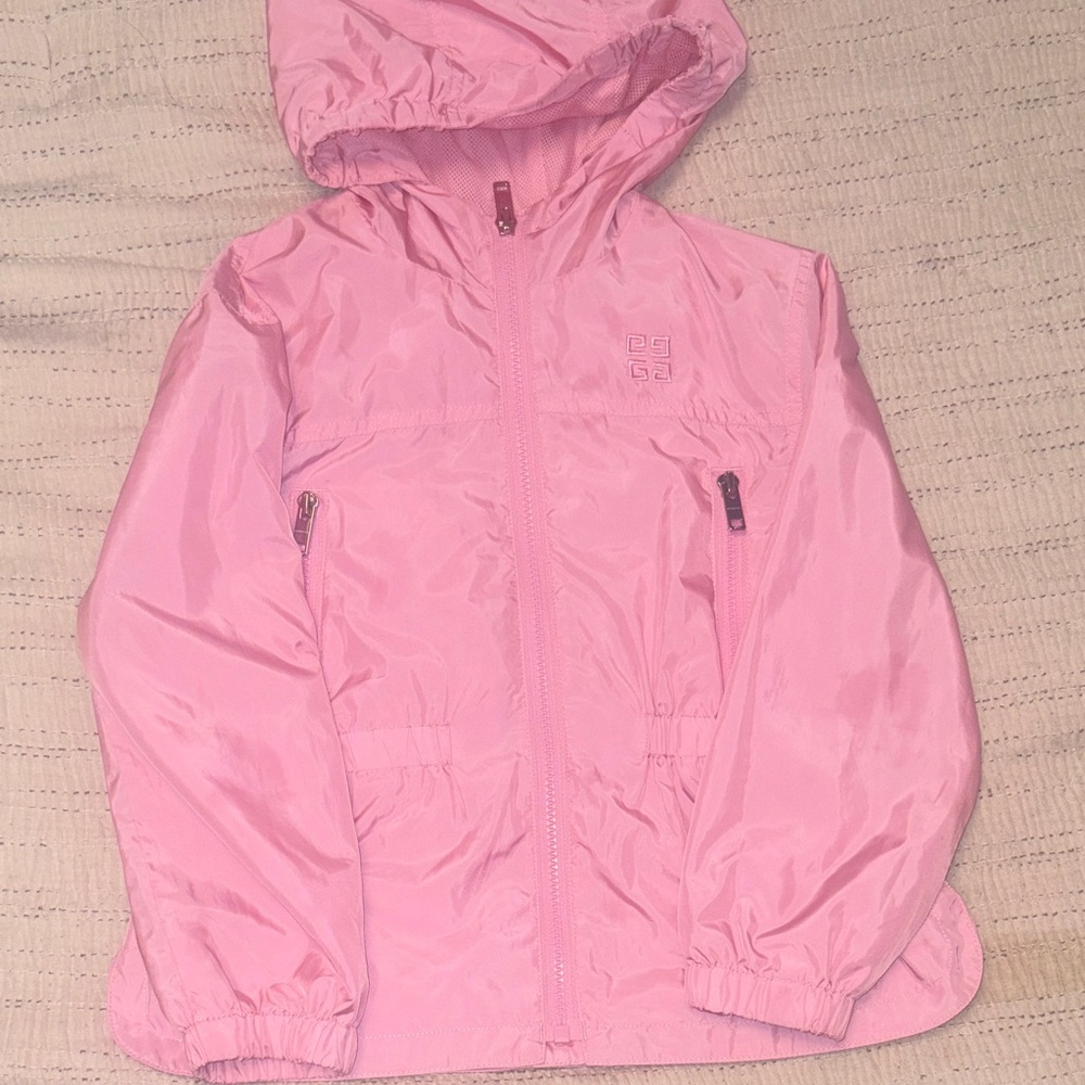 Givenchy Light Pink Hooded Raincoat